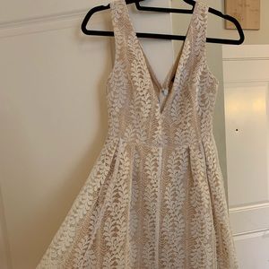 LULU’s White Lace Dress